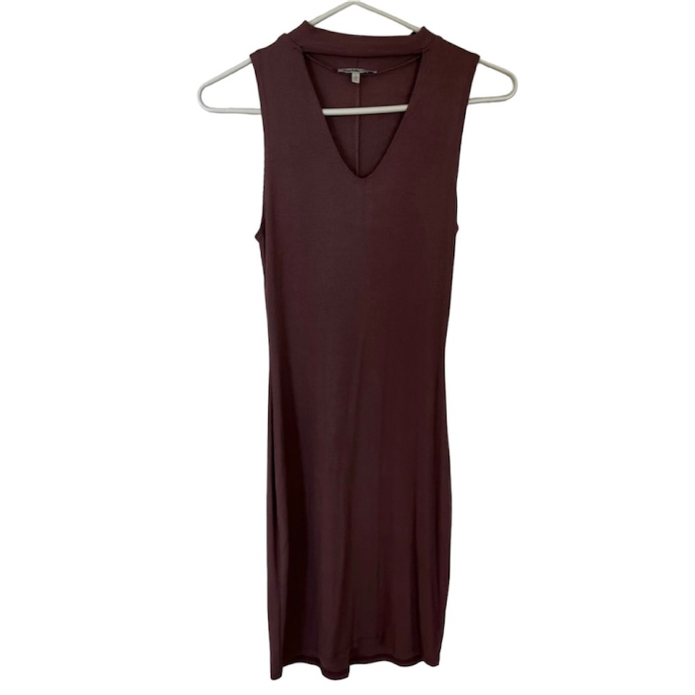 Bodycon Midi Dress in Plum